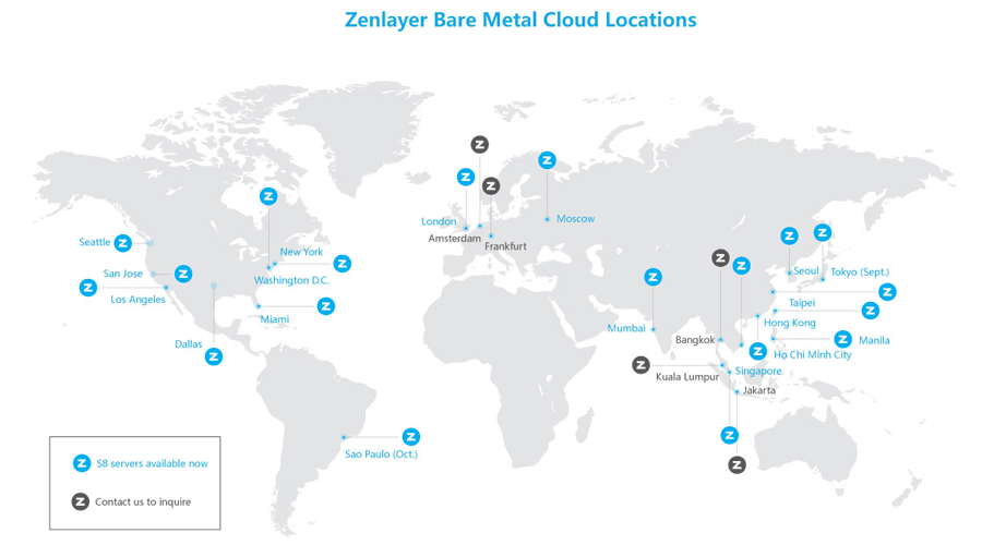 S8 Bare Metal Servers Now Available Globally